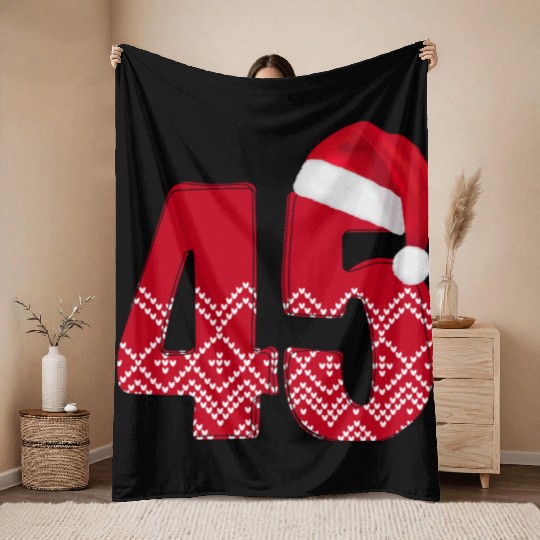 Birthday Age 45 Years - Born in 1978 Throw Blankets