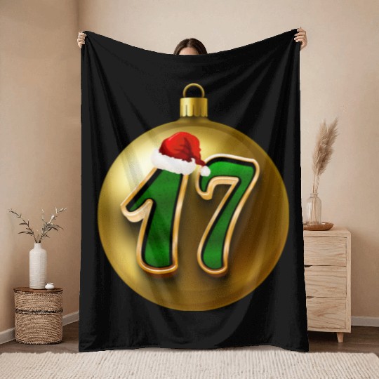 17 Years Young - Seventeen Christmas Balls Throw Blankets