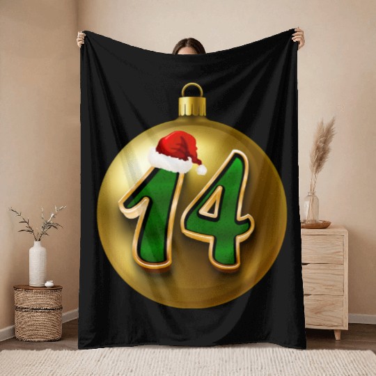 14 Year Old Teenager - Christmas Number Fourteen Throw Blankets