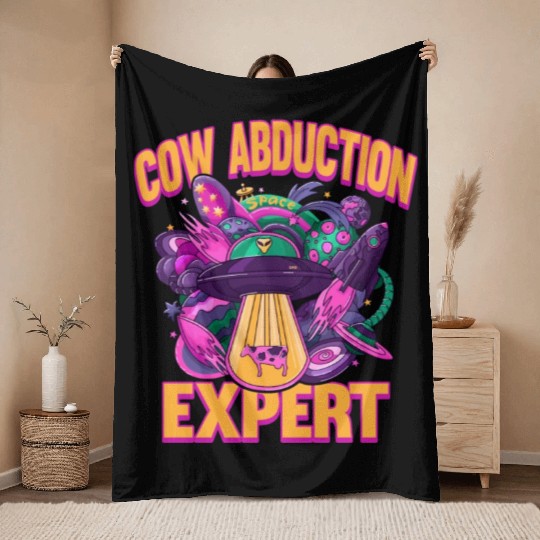 Alien, Aliens, UFO, UAP, Space Unknown Flight Throw Blankets