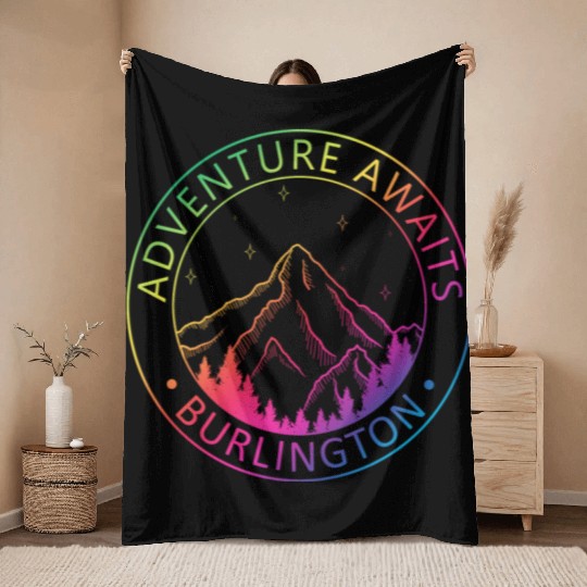 Burlington Vermont Usa Adventure Awaits Throw Blankets