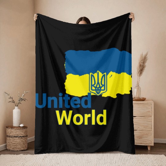 United World - Ukraine Throw Blankets