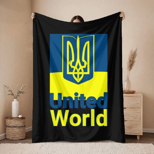 United World Ukraine Throw Blankets