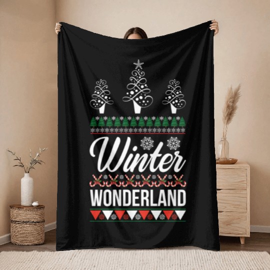 Winter Wonderland Throw Blankets