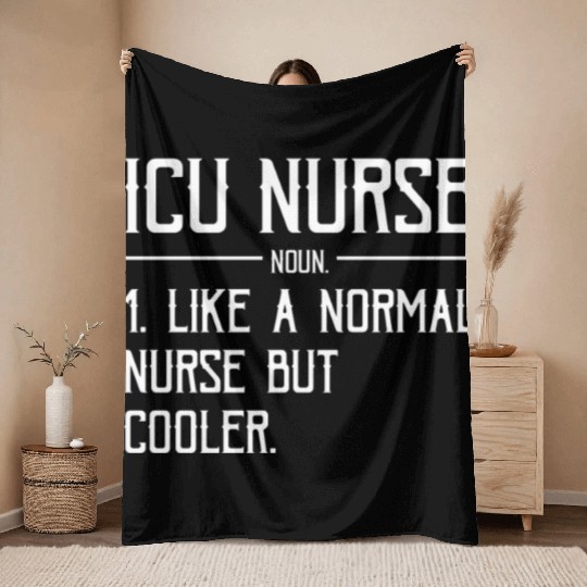 Registered Nurse RN Medical Hospital Healthcare Throw Blankets