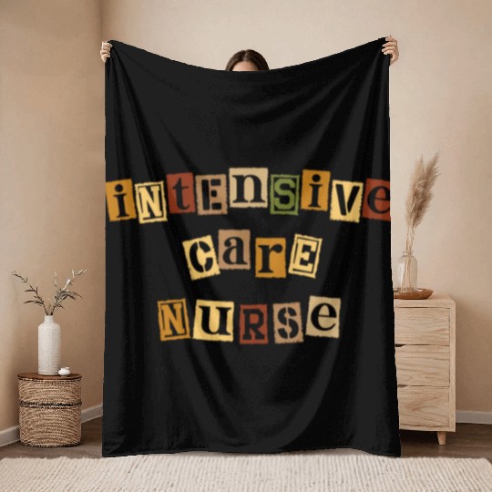 Registered Nurse RN Medical Hospital Healthcare Throw Blankets