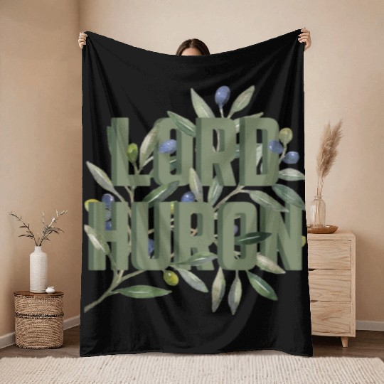 Lord Huron Olive Branch Throw Blankets