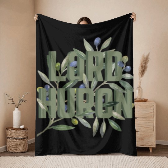 Lord Huron Olive Branch Throw Blankets