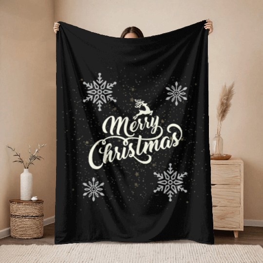 Merry Christmas Throw Blankets