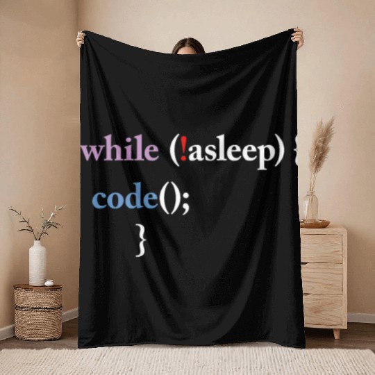Programming Code Computer Science Funny Programmer Throw Blankets