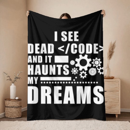 Programmer Saying Computer Science Programming Throw Blankets