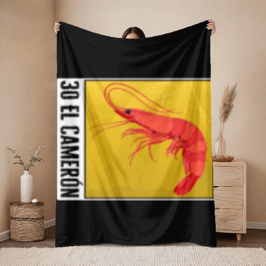 Lottery Throw Blankets, El Camaron Throw Blankets, Gift For Lottery