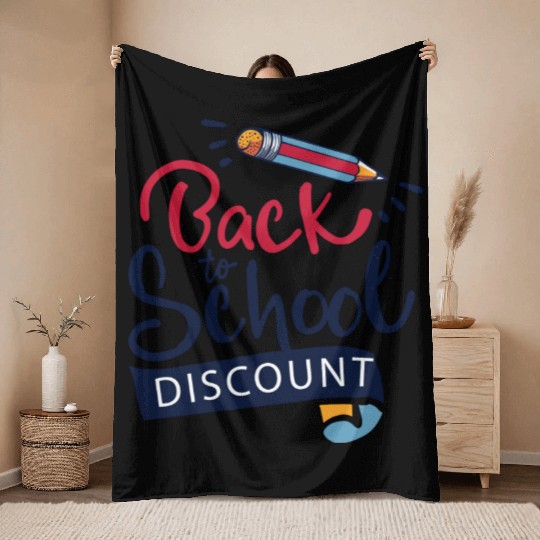 Back To School Discounts Throw Blankets