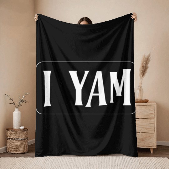 She's My Sweet Potato I Yam Thanksgiving Matching Throw Blankets