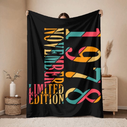 november 1978 Anniversary november 1978 november Throw Blankets