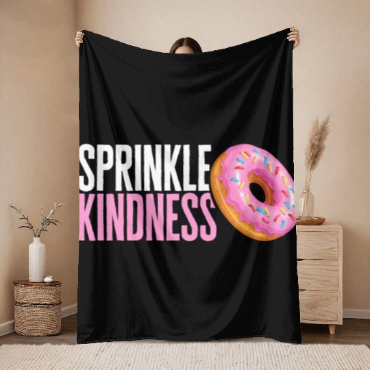 Teacher Throw Blankets, Sprinkle Kindness Throw Blankets, Gift For