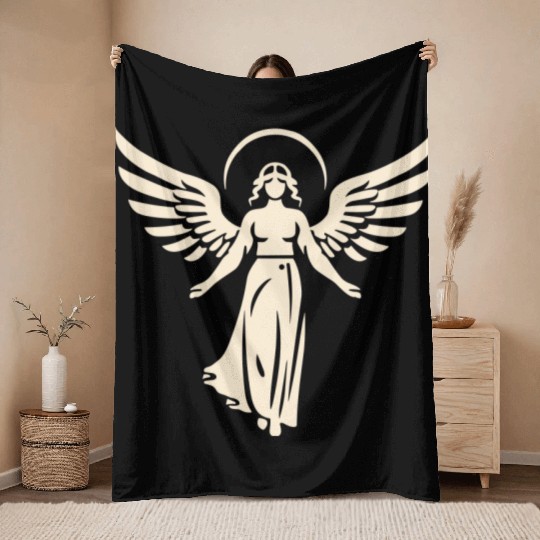 Gabriel Angel Throw Blankets