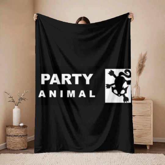 Party Animal 2 Throw Blankets