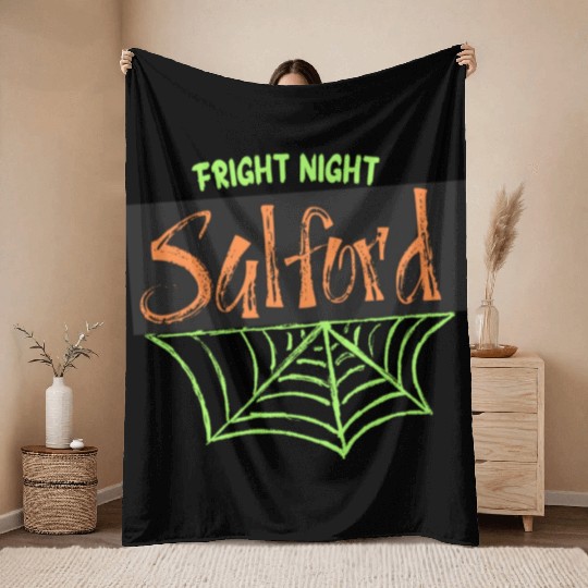Salford - Fright Night  D83C DF19 D83D DC7B Throw Blankets