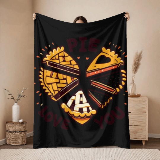 Pie Love You | Thanksgiving Throw Blankets