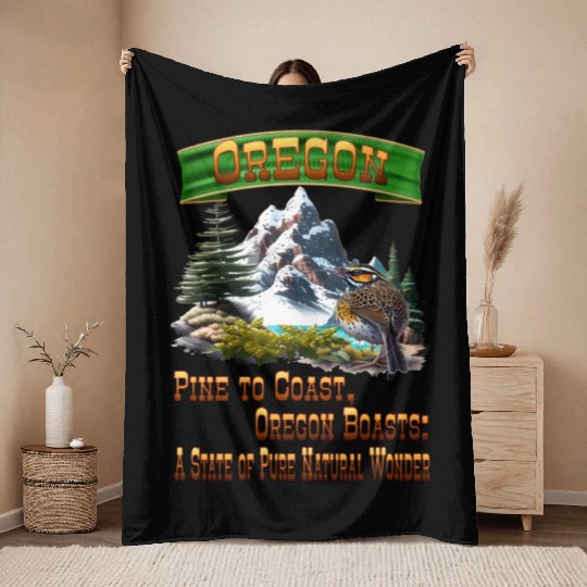 Oregon Boasts Throw Blankets