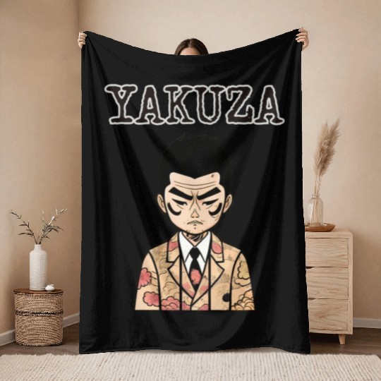 Yakuza Throw Blankets