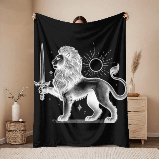 Shir o Khorshid - Persian (iran) design Throw Blankets