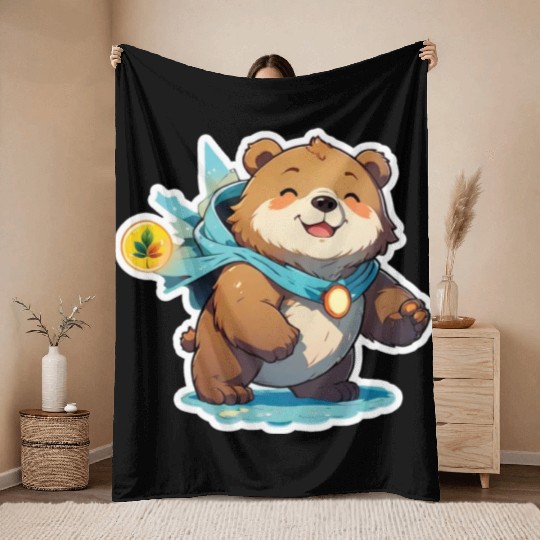 Bear Cubs: Cute Overload! Throw Blankets