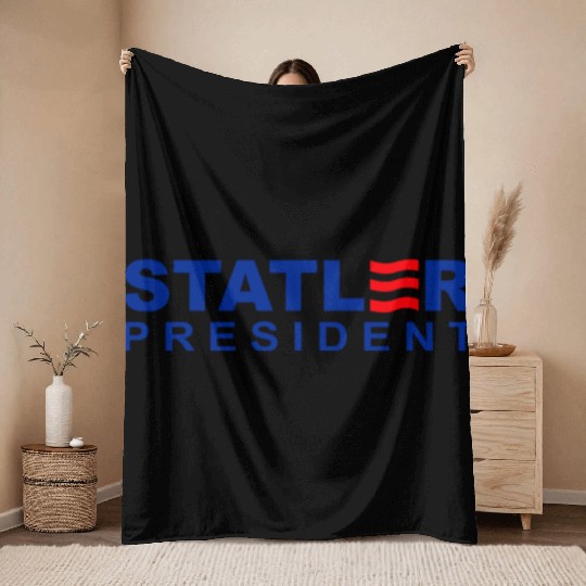 Statler and Waldorf For President Throw Blankets
