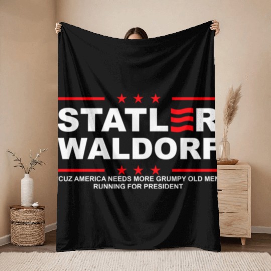 Statler and Waldorf Throw Blankets