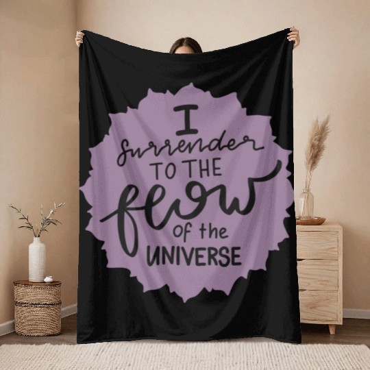 Crown Chakra Affirmation Throw Blankets