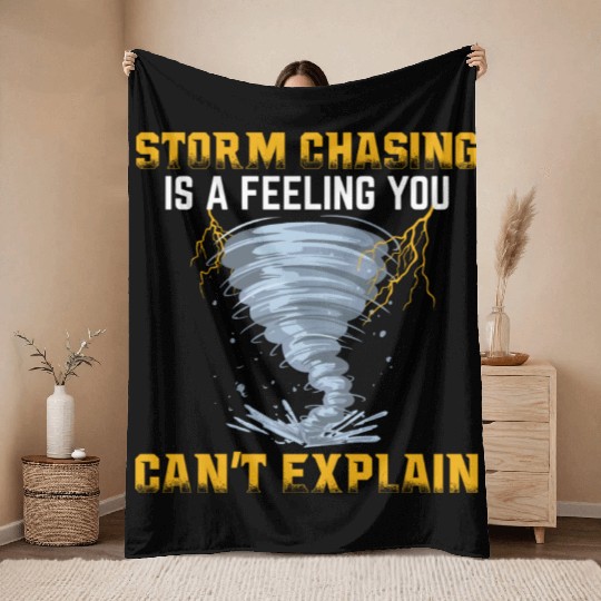 Storm Chaser Father's Day | Meteorologist Storms Throw Blankets