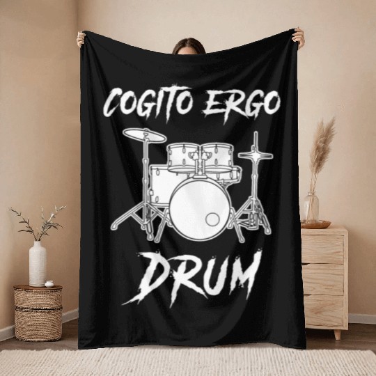 Drummer Drums Drumset Drum Throw Blankets