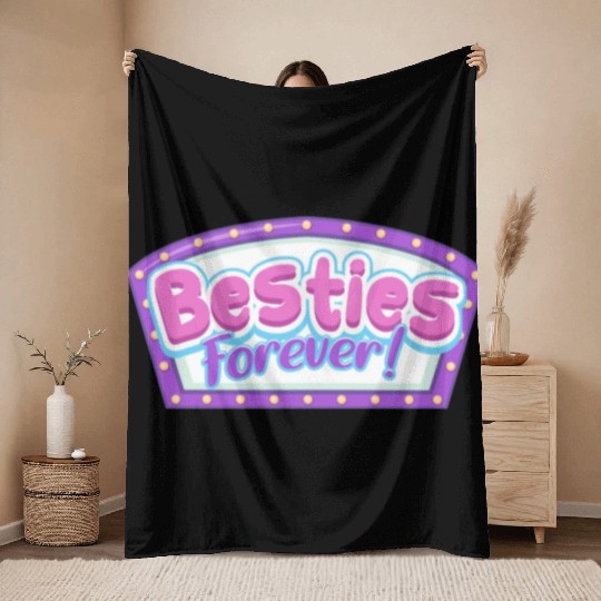 Besties Forever Throw Blankets