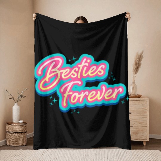 Besties Forever Throw Blankets