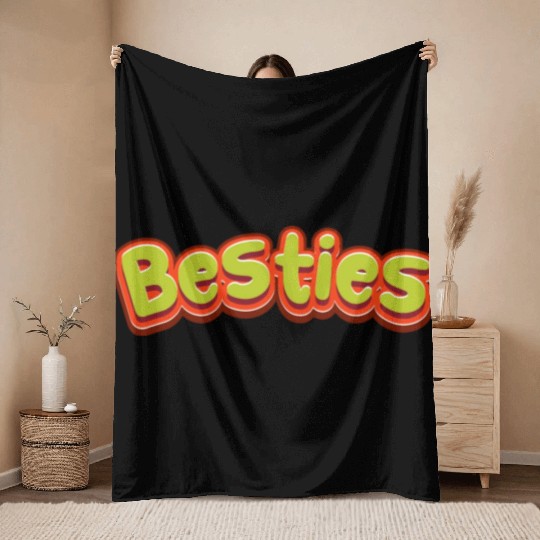 besties Throw Blankets