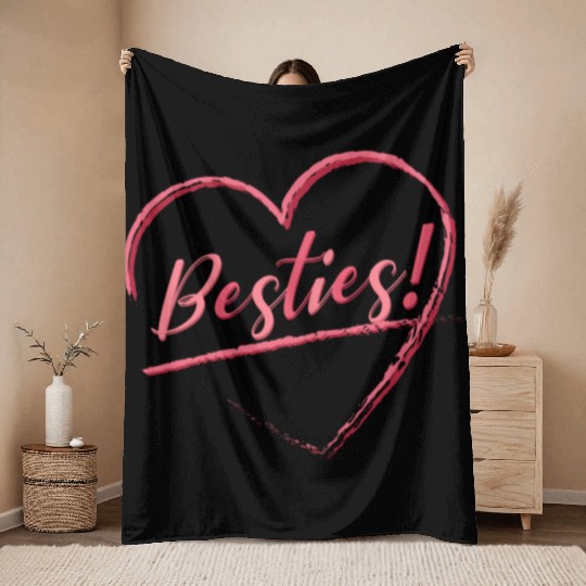 Besties Throw Blankets