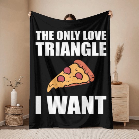 Funny Pizza Lover Pizza Delivery Throw Blankets