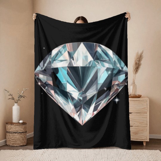 Lapidary Artist Gemstone Stone Collecting Stone Throw Blankets