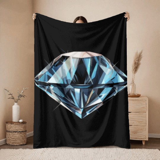 Lapidary Artist Gemstone Stone Collecting Stone Throw Blankets