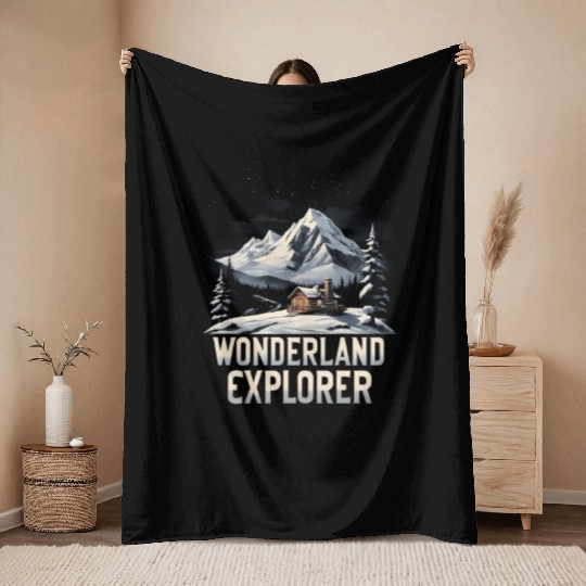 Winter Wonderland Explorer Throw Blankets