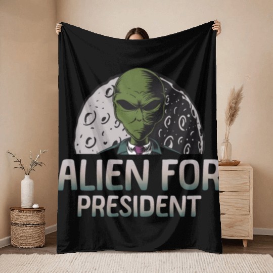 Alien, Aliens, UFO, UAP, Space Unknown Flight Throw Blankets