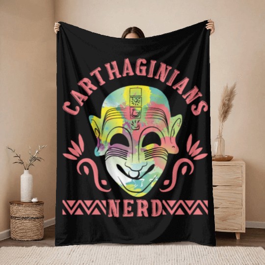 Carthaginians nerd Throw Blankets