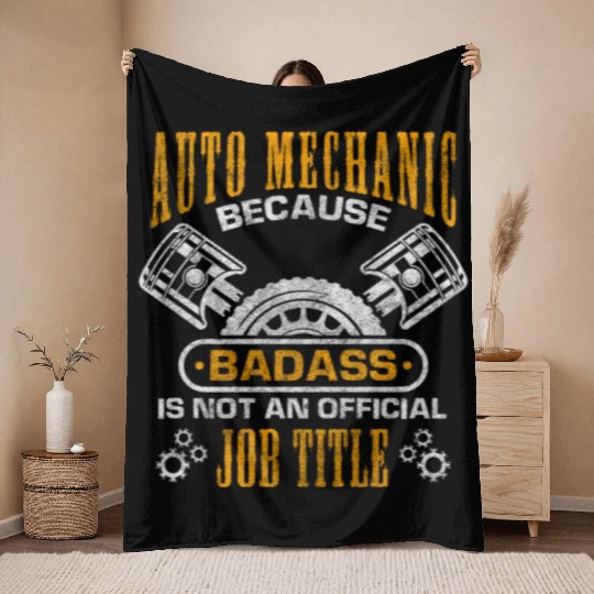 Car Repair Car Mechanic Throw Blankets