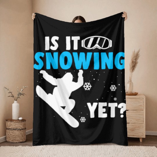 Snowboarding Snowboard Gifts Throw Blankets