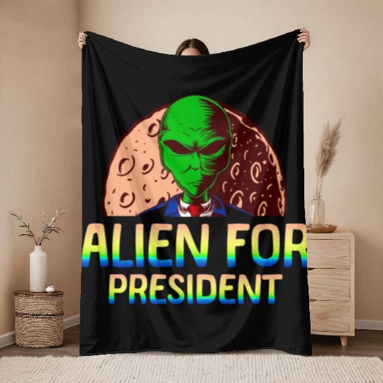 Alien, Aliens, UFO, UAP, Space Unknown Flight Throw Blankets