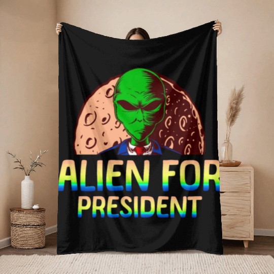 Alien, Aliens, UFO, UAP, Space Unknown Flight Throw Blankets