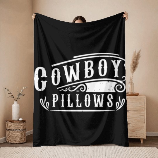 Cowboy Pillows Southern Girl Texas Lady Funny Throw Blankets
