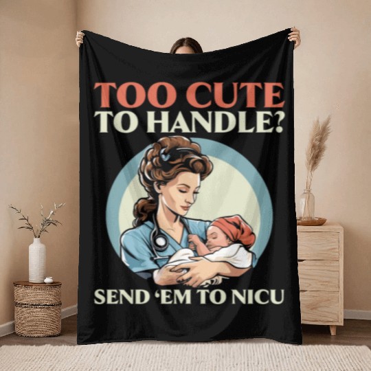 Registered Nurse Medical Medicine Neonatal Nurse Throw Blankets