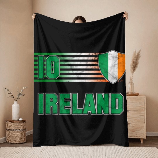 Ireland Throw Blankets